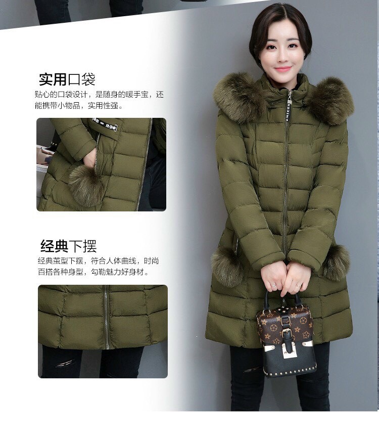 Áo Khoác Phao Nón Cổ Lông - AOPHAO45